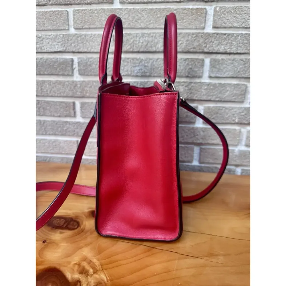 Louis Vuitton Red Smooth Leather City Steamer PM Bag